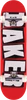 BAKER BRAND LOGO SKATEBOARD COMPLETE-7.5 RED/WHT/BLK