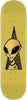 ALIEN WORKSHOP POPSON VISITOR GOLD SKATEBOARD DECK-8.75 YELLOW