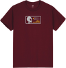 ALIEN WORKSHOP STROBE BADGE SS SMALL MAROON