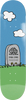 WORLD INDUSTRIES SKATEBOARDING IS DEAD SKATEBOARD DECK-10.0 BLU/GRN EX7