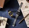 CASIO A168WEGB-1BVT Watch Black Gold Onesize