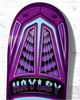 Real Hayley Threadline TruFit Skateboard Deck Purple 8.38x14WB