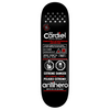 Anti Hero Cardiel Fueled Up Skateboard Deck Black Silver Red 8.62x14.6WB