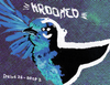 Krooked UNA Nonsense Skateboard Deck Grey Blue 8.28x14.12
