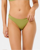 Rip Curl Premium Surf High Leg Skimpy Swim Bottoms Green Olive