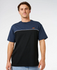 Rip Curl Halfa Panel Beater Tshirt Black Navy