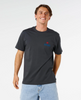 Rip Curl Shred Til Dead Tshirt Washed Black