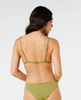Rip Curl Premium Surf Banded Fixed Tri Swim Top Green Olive