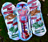 Delidecks AFBFBC Wood Fingerboard Deck Pink White 34 x 96