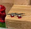 Social Team Pro Fingerboard Trucks Red Chrome 34mm