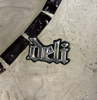 Delidecks Bling Logo Sticker Black Grey 1.25in (2pack)