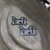 Delidecks Bling Logo Sticker Black Grey 1.25in 2pack