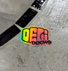 Delidecks Foil Logo Sticker Silver Black 1inch (2pack