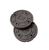 FutureBoundPrints Manhole Covers 2pack Brown 2 inch