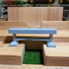 BlueRiver Rails Bench Flat Bar Grey 6x2.25