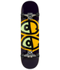 Krooked Glow Eyes Skateboard Complete Midnight Orange 8.25x14.38WB