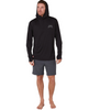 Follow Sun Hood Longsleeve Tee UPF Black