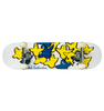 Krooked Birds Skateboard Complete White Blue Yellow 7.75x13WB