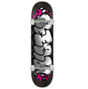 Real Bubble Letters Skateboard Complete Black 8.5x14.25WB