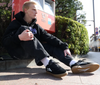 Lakai Cambridge Suede Shoes Black White Gum