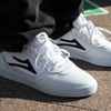 Lakai Cambridge Suede Shoes White Leather