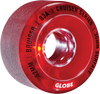 GLOBE BRUISER 62MM 83A CLEAR RED WHEELS SET