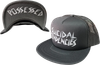 SUICIDAL PTS FLIP MESH HAT ADJ-LT.GREY/WHT