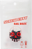 SCREW CITY RAIL BOLTS SET BLACK 8:SCREWS/8:NUTS
