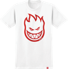 SPITFIRE BIGHEAD SS TSHIRT M-WHITE/DARK RED