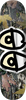 KROOKED EYES CAMO SKATEBOARD DECK-8.5 SILVER FOIL