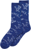 THRASHER GONZ LOGO PATTERN CREW SOCKS BLUE/WHT