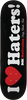 DGK HATERS SKATEBOARD DECK-8.38 BLACK