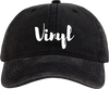 VINYL SCRIPT DAD HAT ADJ-BLACK