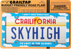 CRAILTAP LOST IN CLOUDS LOGO LICENSE PLATE FRAME