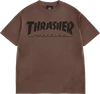 THRASHER MAG LOGO VINTAGE SS TSHIRT XL-CHOCOLATE