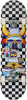 SPEED DEMONS DEMONS TAGGER SKATEBOARD COMPLETE-8.25 BLACK/WHITE CHECKS