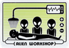ALIEN WORKSHOP ABDUCTION DECAL GREEN SINGLE