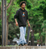 Lakai Cambridge Suede Shoes Salabanzi Black Red