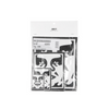 Obey Icon Face Sticker Pack White Black ASST