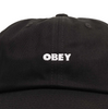 Obey Bold Curve 6 Panel Hat Black Snapback