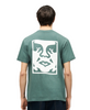 Obey Bold Icon Face Tshirt RainForest