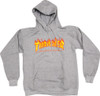THRASHER Flame HD/SWEATSHIRT MEDIUM GREY