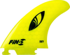 FIN-S SE-1 HONEYCOMB NEON YELLOW 3 fins