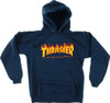 THRASHER Flame HOODY SWEATSHIRT MEDIUM NAVY
