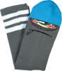TOY MACHINE STONER SECT CREW SOCKS GREY/BLU 1 pair