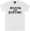 THRASHER SKATE & DESTROY SS Tshirt XLARGE WHITE