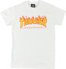 THRASHER FLAME SS XLARGE-WHITE