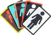 GIRL OG LOGO LG STICKER 6" 1pc ast.colors