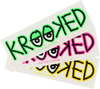 KROOKED EYES MED DECAL single