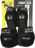 187 COMBO PACK KNEE/ELBOW SKATEBOARD PAD SET L/XLARGE BLACK